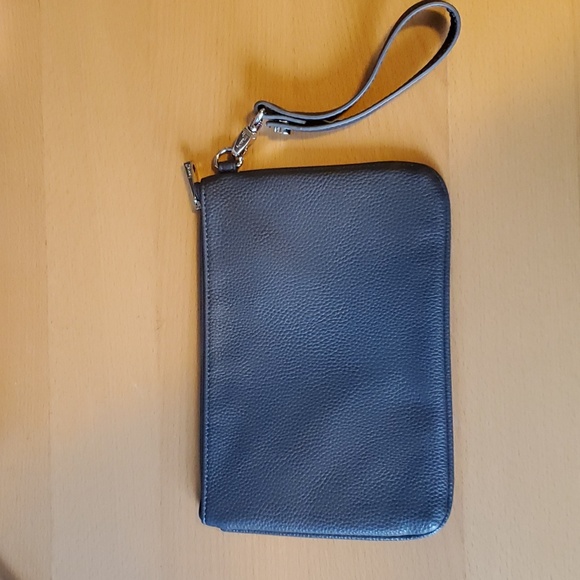 Faux leather grey bag - Picture 2 of 5